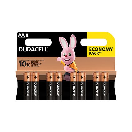 Baterie Duracell Basic, AA (LR6), blistr, 8-pack, 42303
