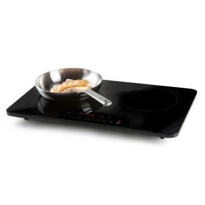 DOMO Indukční vařič dvouplotýnkový 3500W, 61x37cm, LCD