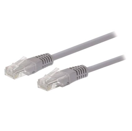 C-TECH patchcord Cat5e, UTP, šedý, 0,5m