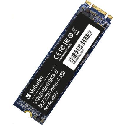 Verbatim SSD Interní disk M2 SATA III Vi560 S3, Solid State Drive 512GB 49363