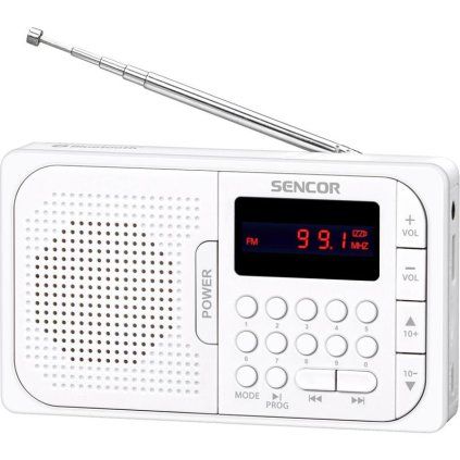 SENCOR SRD 216 WH FM/BT/USB/SD