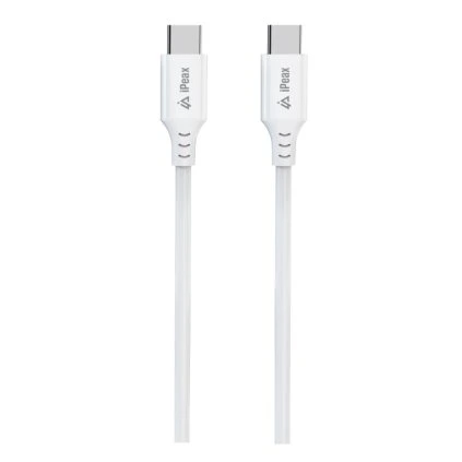 iPEAX TPU kabel USB-C / USB-C 1,5M, USB 2.0 bílý