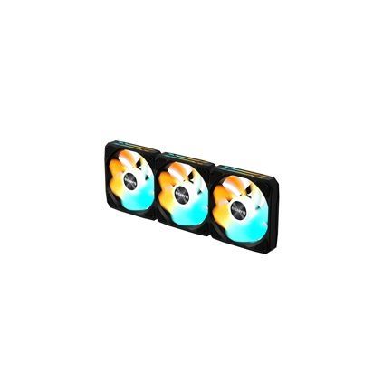 Gigabyte ventilátor EZ CHAIN RVS FAN 3-PACK, 3x120mm, černá