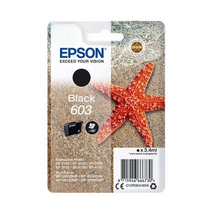 Epson singlepack, Black 603 C13T03U14010
