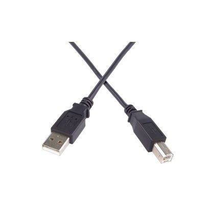 PremiumCord Kabel USB 2.0, A-B 5m, barva černá