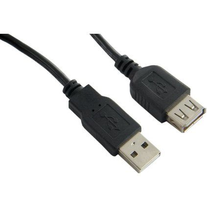 GEMBIRD Kabel prodlužovací datový USB 2.0,  A-A, 0,75m černý