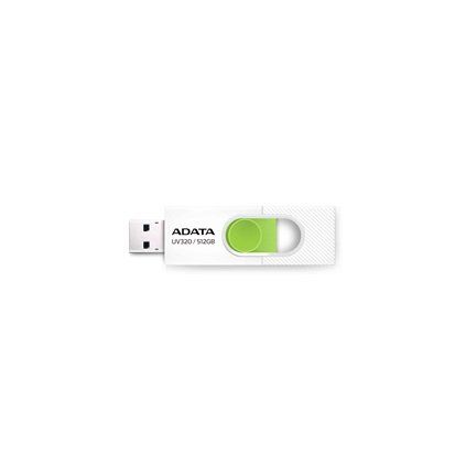 ADATA Flash Disk 512GB UV320, USB 3.2, bílo-zelená