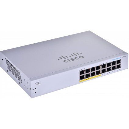 Cisco switch CBS110-16PP (16xGbE, 8xPoE+, 64W, fanless) - REFRESH