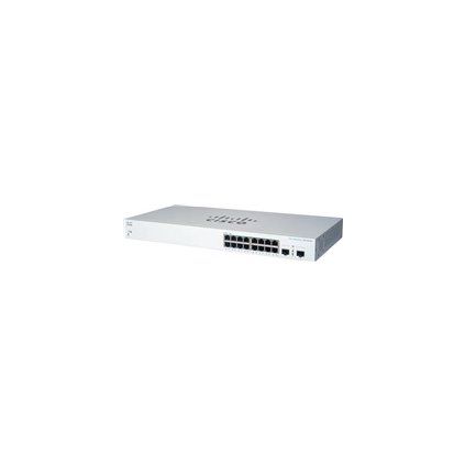 Cisco switch CBS220-16T-2G (16xGbE,2xSFP,fanless) - REFRESH