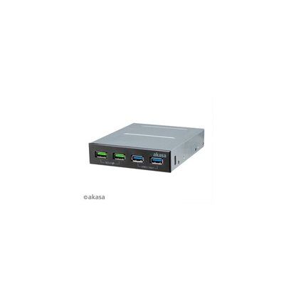 Akasa USB hub 2 x Quick Charge 3.0 + 2 x USB 3.1