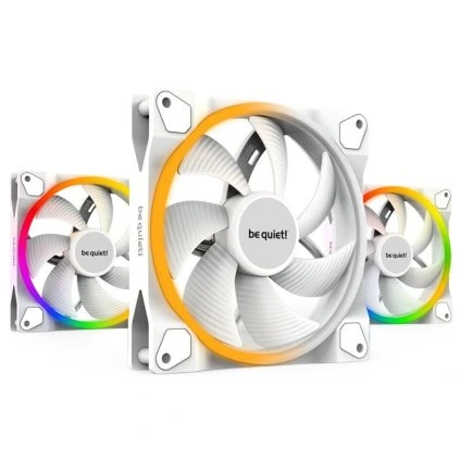 Be quiet! ventilátor Light Wings White 140mm PWM 3-pack bílý