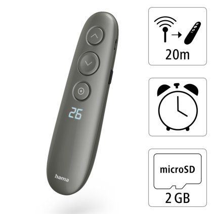 Hama bezdrátový virtuální prezentér Spot-Pointer V2, software, micro SD karta