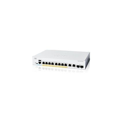 Cisco Catalyst switch C1300-8FP-2G (8xGbE,2xGbE SFP combo,8xPoE+,120W,fanless) - REFRESH