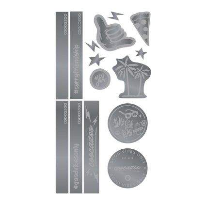 Reflexní samolepky StickyRicky Coocazoo, Silver