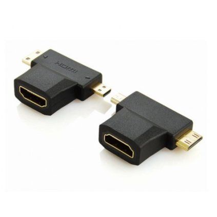 PremiumCord Adaptér HDMI na mini HDMI typ C a micro HDMI typ D