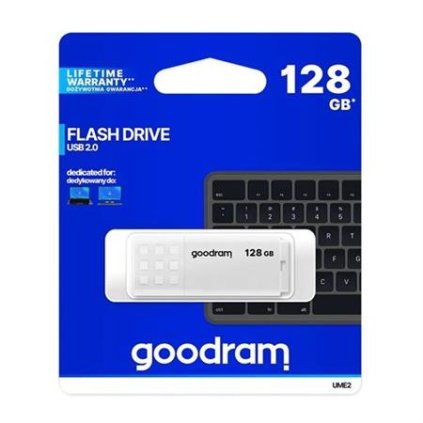 GoodRam memory USB 2.0 128GB bílý