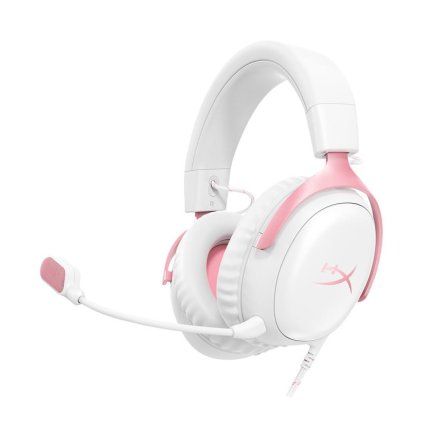 HP HyperX Cloud III WHT PNK Gaming Headset