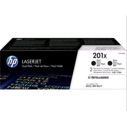 HP 201X (CF400XD, černá, dvojbalení)
