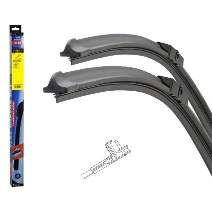 Compass Stěrače FLAT SET (PIN) 680+680mm