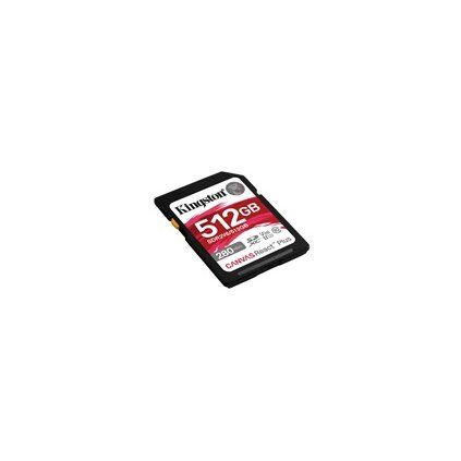 Kingston SDXC karta 512GB Canvas React Plus, UHS-II, U3, V60