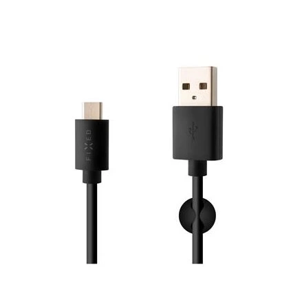 Fixed Datový a nabíjecí kabel s konektory USB/USB-C, USB 2.0, 1 metr, černý