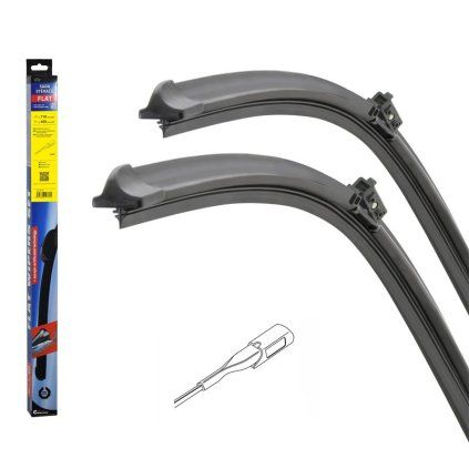 Compass Stěrače FLAT SET (SLIDE) 710+450mm