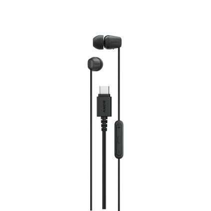 Sony MDR-EX15C - Sluchátka do uší - černá,  USB-C