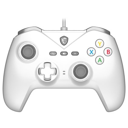 MSI gamepad FORCE GC200 WHITE drátový USB pro PC,  Android bílý