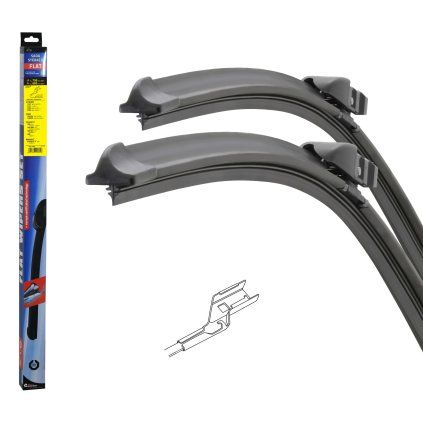 Compass Stěrače FLAT SET (CUBE) 750+660mm