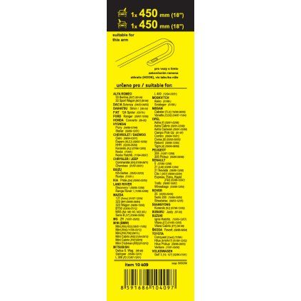 Compass Stěrače FLAT SET (HOOK) 450+450mm