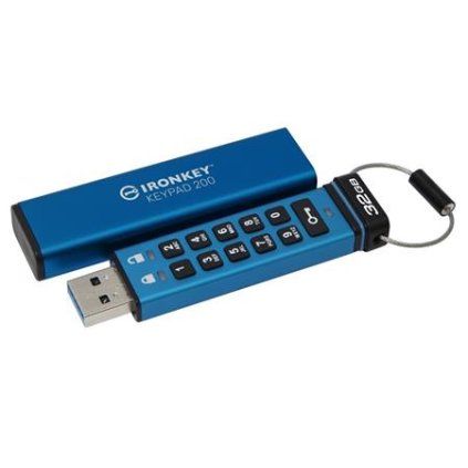 Kingston P200 32GB 145MBps USB 3.2 USB-A + Adaptér Modrá