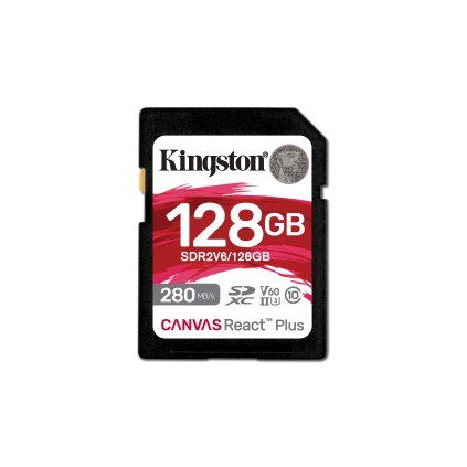 Kingston Canvas React Plus SDHC 128GB UHS-II U3 Class 10