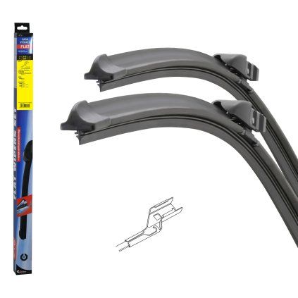 Compass Stěrače FLAT SET (CUBE) 810+660mm