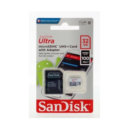 SanDisk Ultra microSDHC 32GB 100 MB/s Class 10 UHS-I