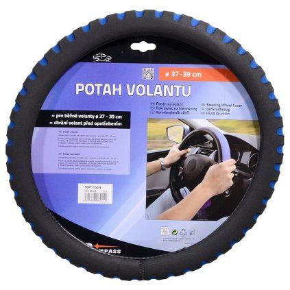 Compass Potah volantu SOFT modrý