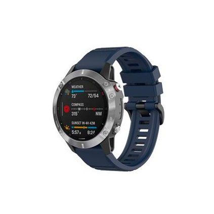 Fixed Silikonový řemínek Silicone Strap pro Garmin QuickFit 22mm, modrý