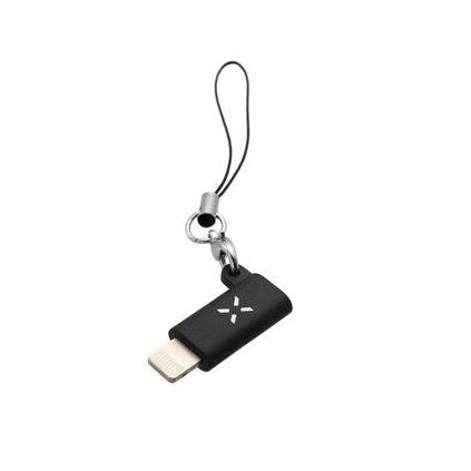 Fixed Redukce Link pro nabíjení a datový přenos z microUSB na Lightning, černá