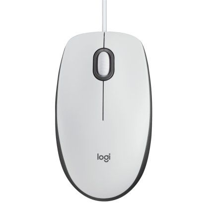 Logitech M100, bílá