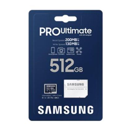 Samsung MicroSDXC 512GB PRO Ultimate + SD adaptér