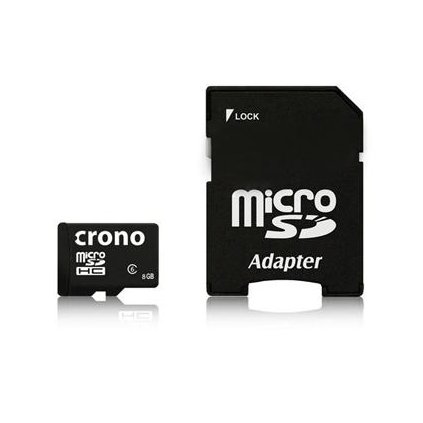 Crono microSDHC 8GB Class 6 + SD adaptér