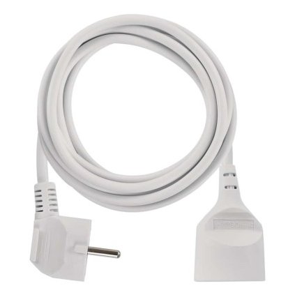 EMOS Prodlužovací kabel bílý spojka 2m