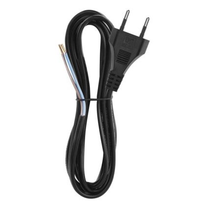 EMOS Flexo šňůra PVC 2x0,75 mm, 2m černá