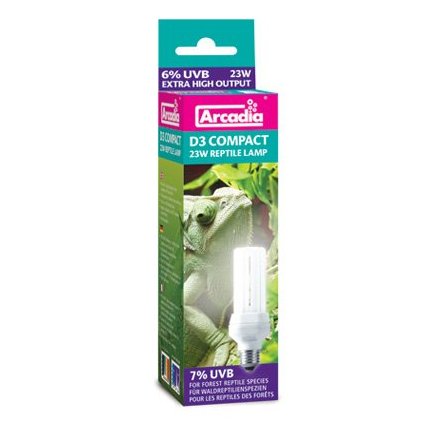 Arcadia D3 Compact Reptile Lamp 23W 7.0 UVB