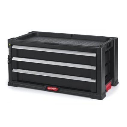 Keter Skříňka se 3 šuplíky, černá