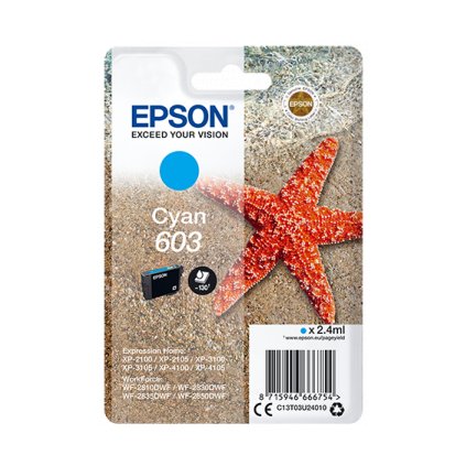 Epson singlepack, Cyan 603 C13T03U24010