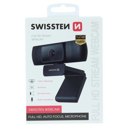 Swissten Webcam FHD 1080P 