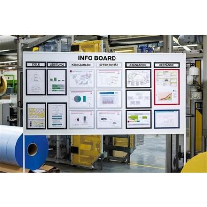 Durable Magnetický rámeček "DURAFRAME MAGNETIC TOP", černá, 323x66 mm