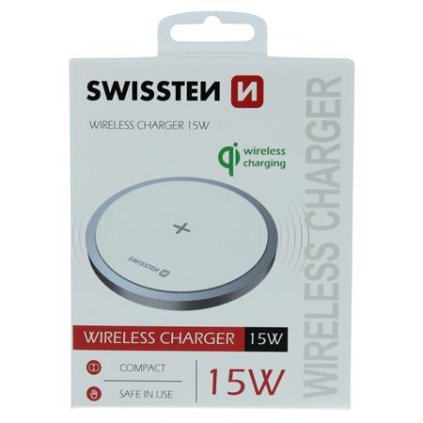 Swissten  Wireless nabíječka 15W bílá