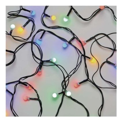 EMOS LED vánoční cherry řetěz – kuličky, 8 m, venkovní i vnitřní, multicolor, programy