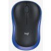 Logitech M185 Mouse optical wireless 2.4 GHz USB wireless receiver blue